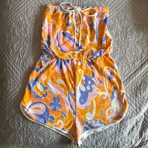 NWOT Terry romper/cover up